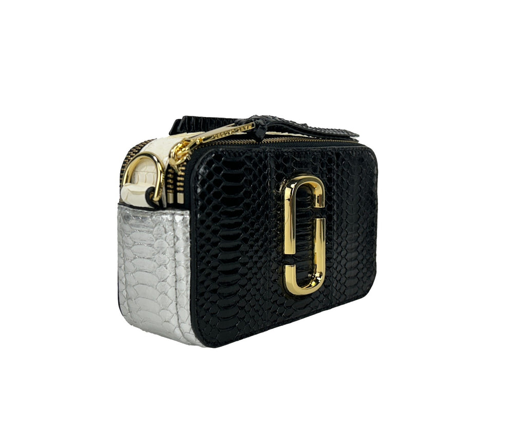 Marc Jacobs The Snapshot Umhängetasche mit Schlangenlederprägung