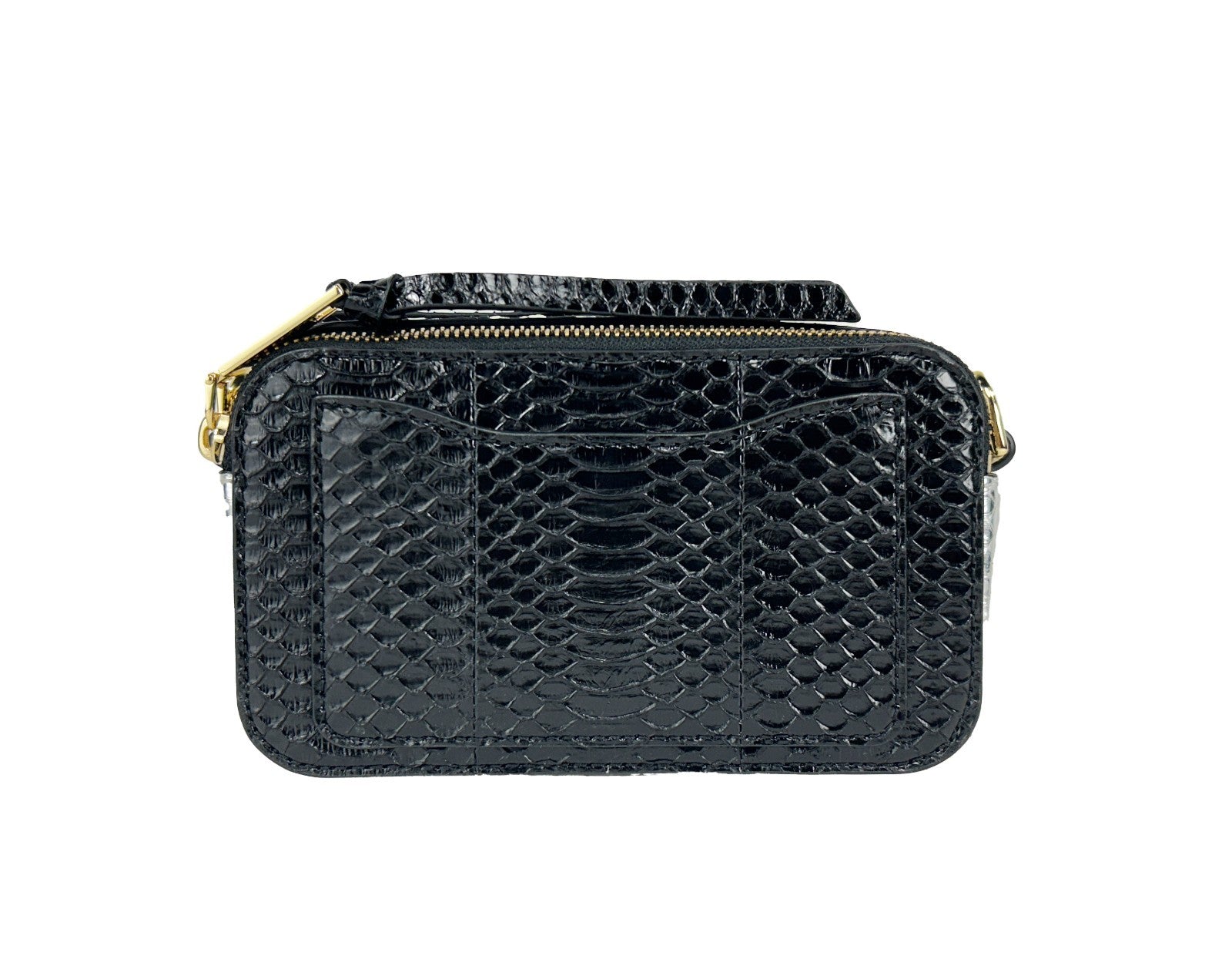 Marc Jacobs The Snapshot Umhängetasche mit Schlangenlederprägung