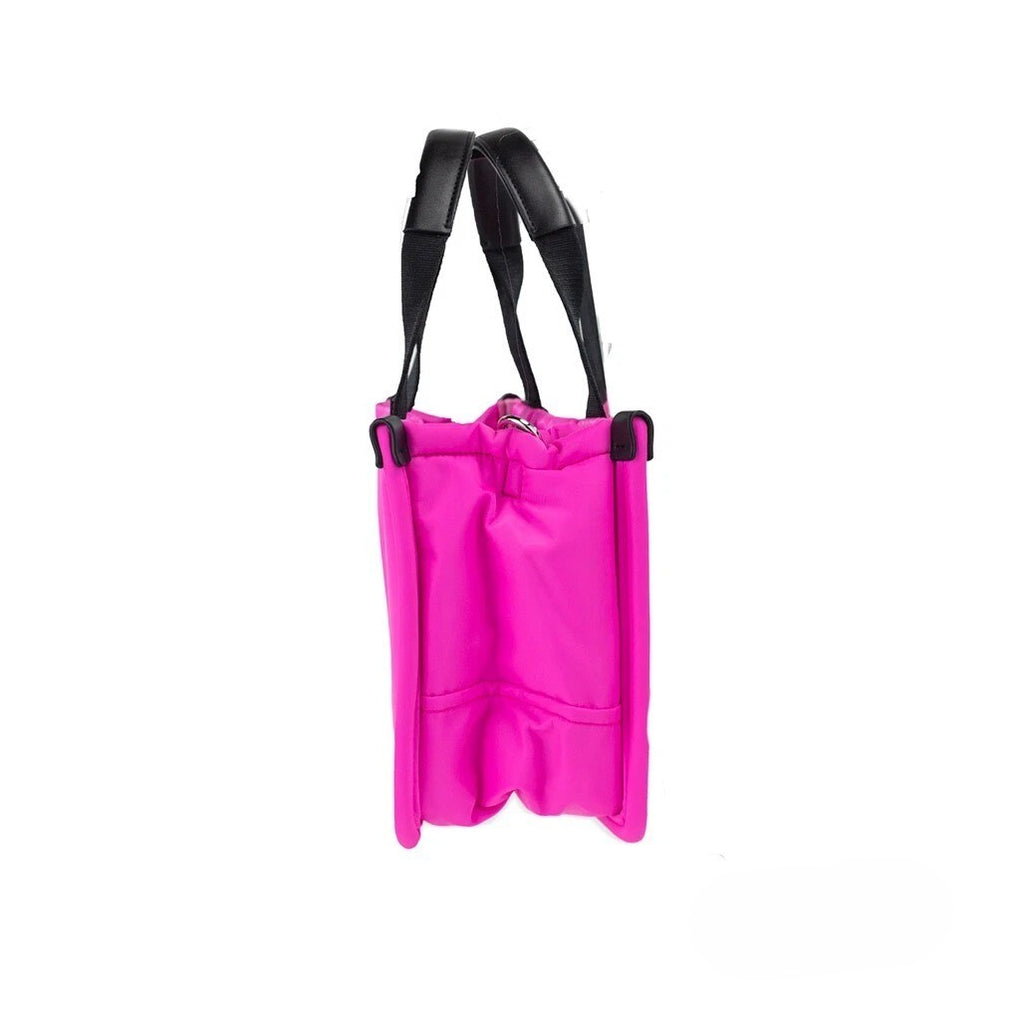 Marc Jacobs Kleine Neon-Fuchsia-Nylongewebe-Tragetasche Umwandelbare Tasche