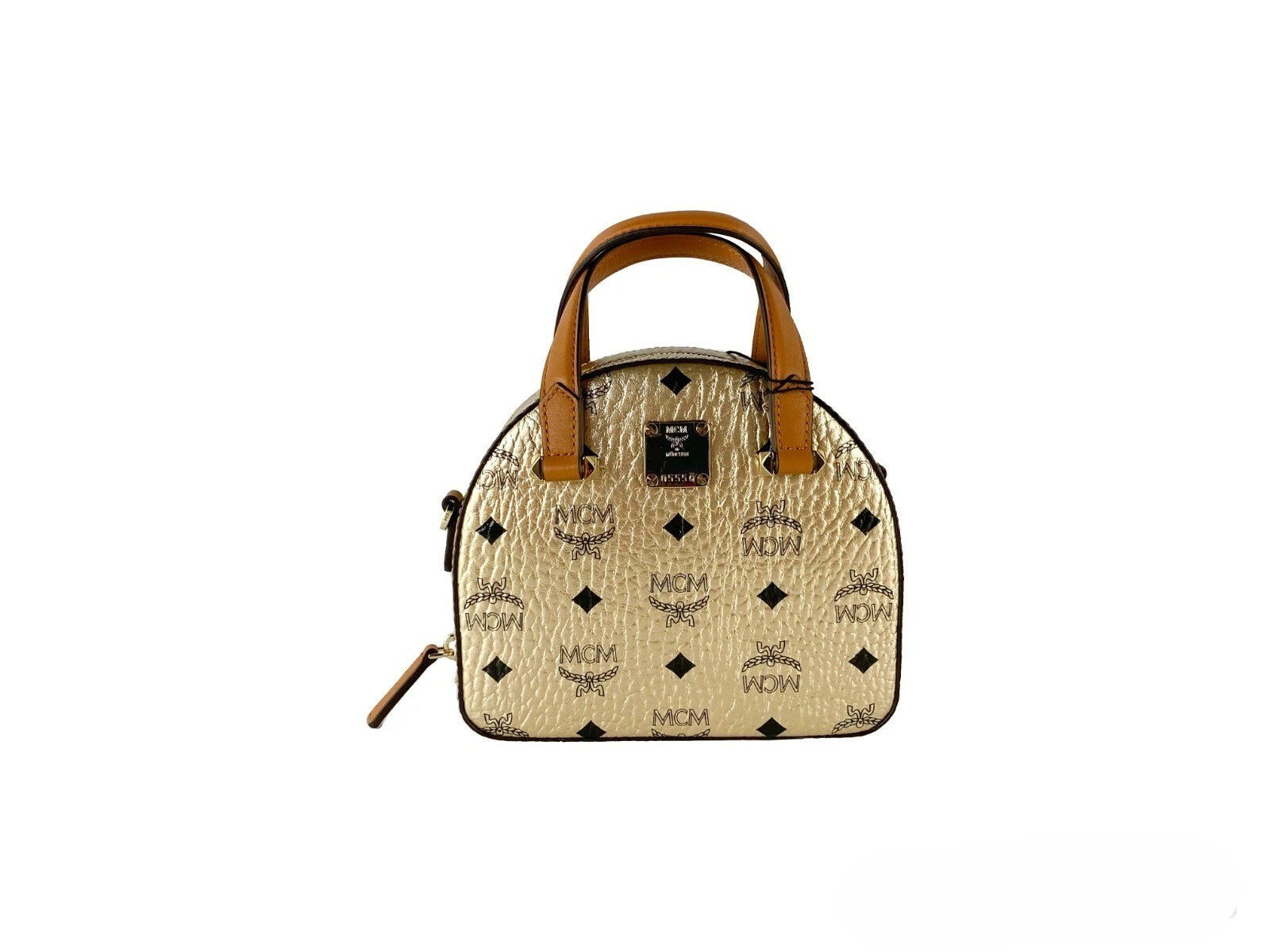MCM Half Moon Mini Round Top Tragetasche Umhängetasche