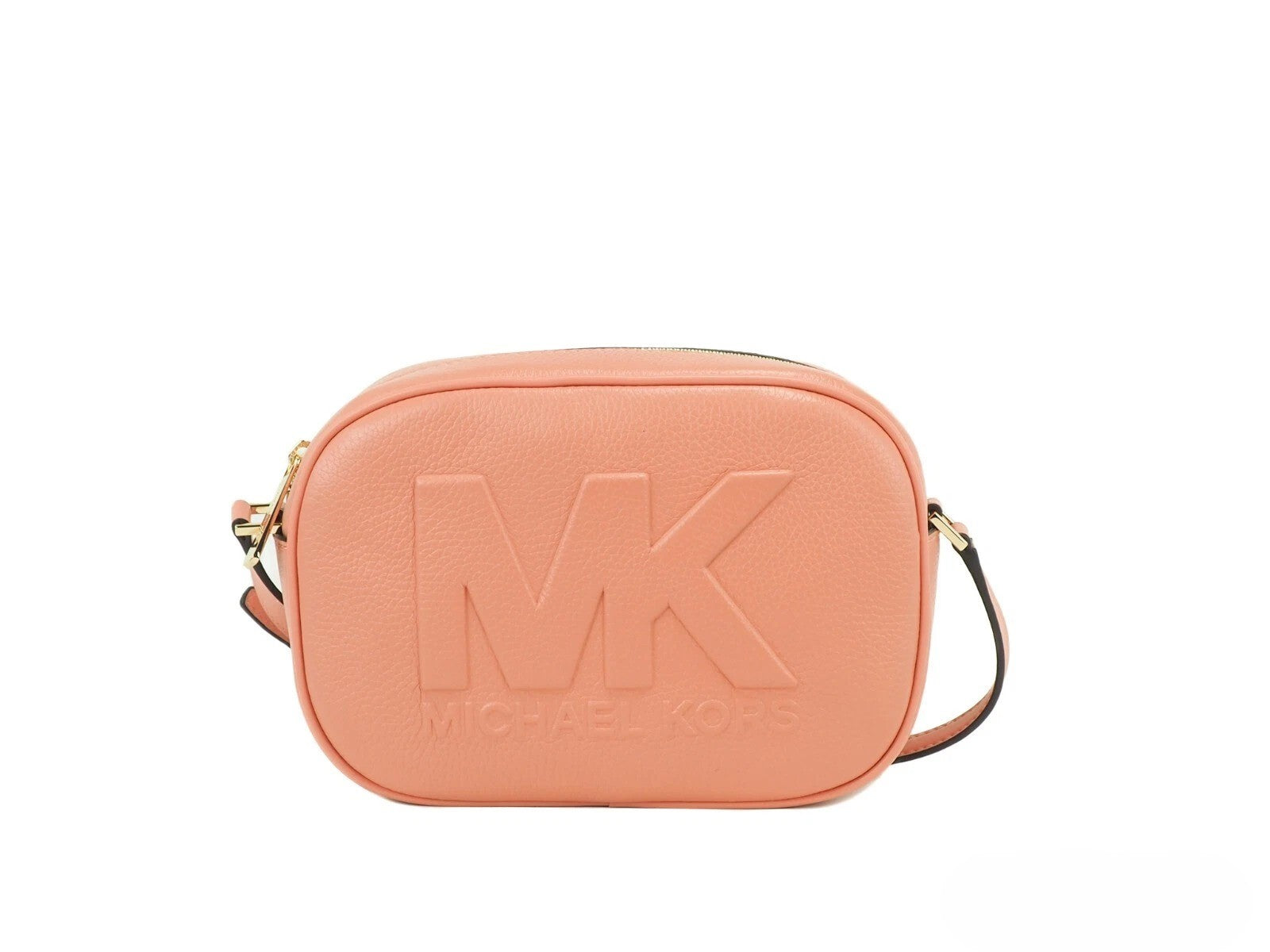 Michael Kors Jet Set Travel Medium Sherbert Leder Ovale Kameratasche zum Umhängen