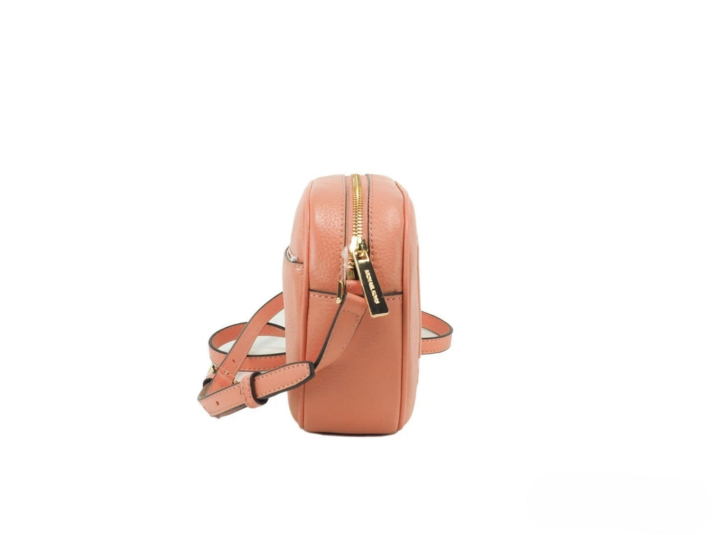 Michael Kors Jet Set Travel Medium Sherbert Leder Ovale Kameratasche zum Umhängen