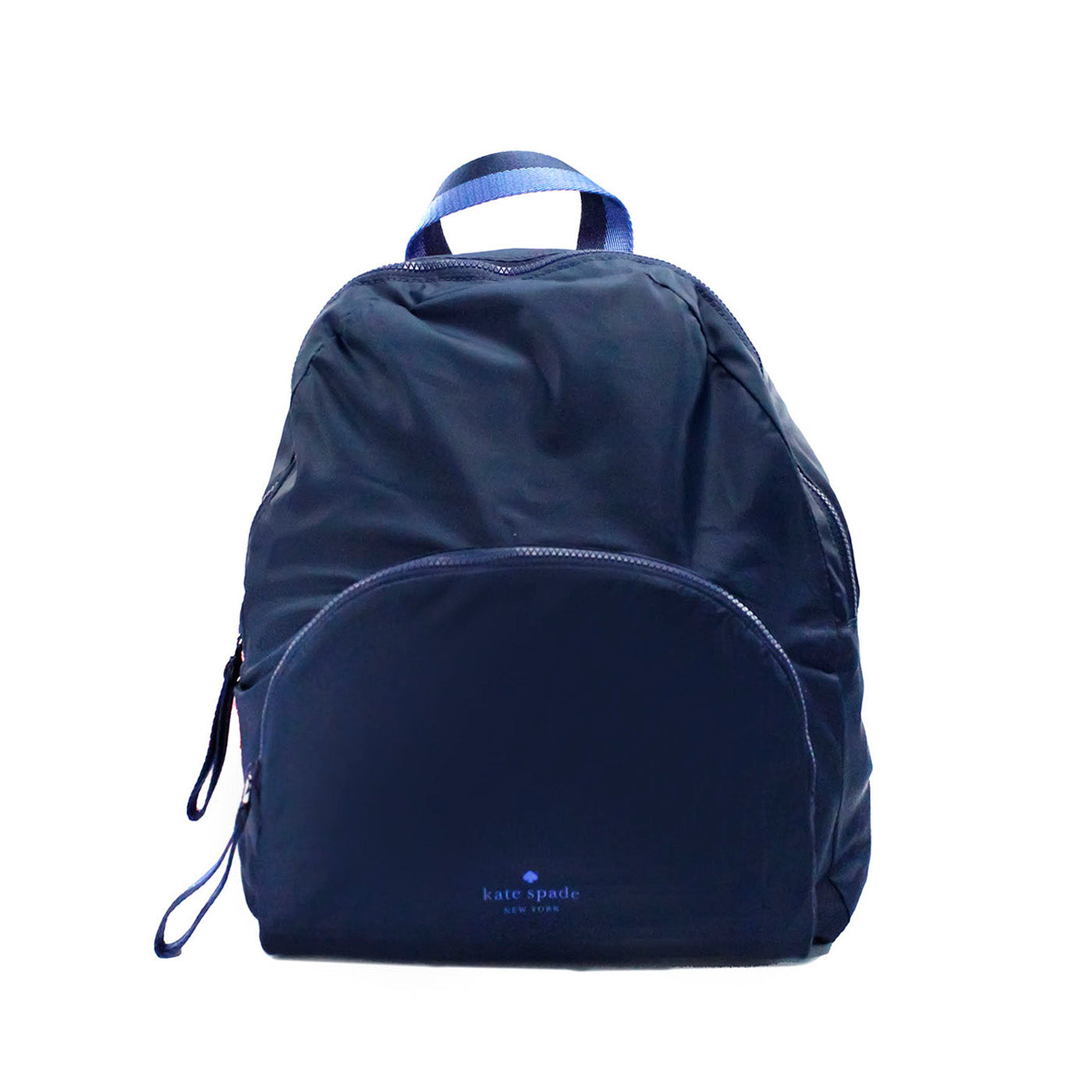 Kate Spade Arya mittelgroßer Nylon-Rucksack Nightcap Blue, faltbar, Schultasche