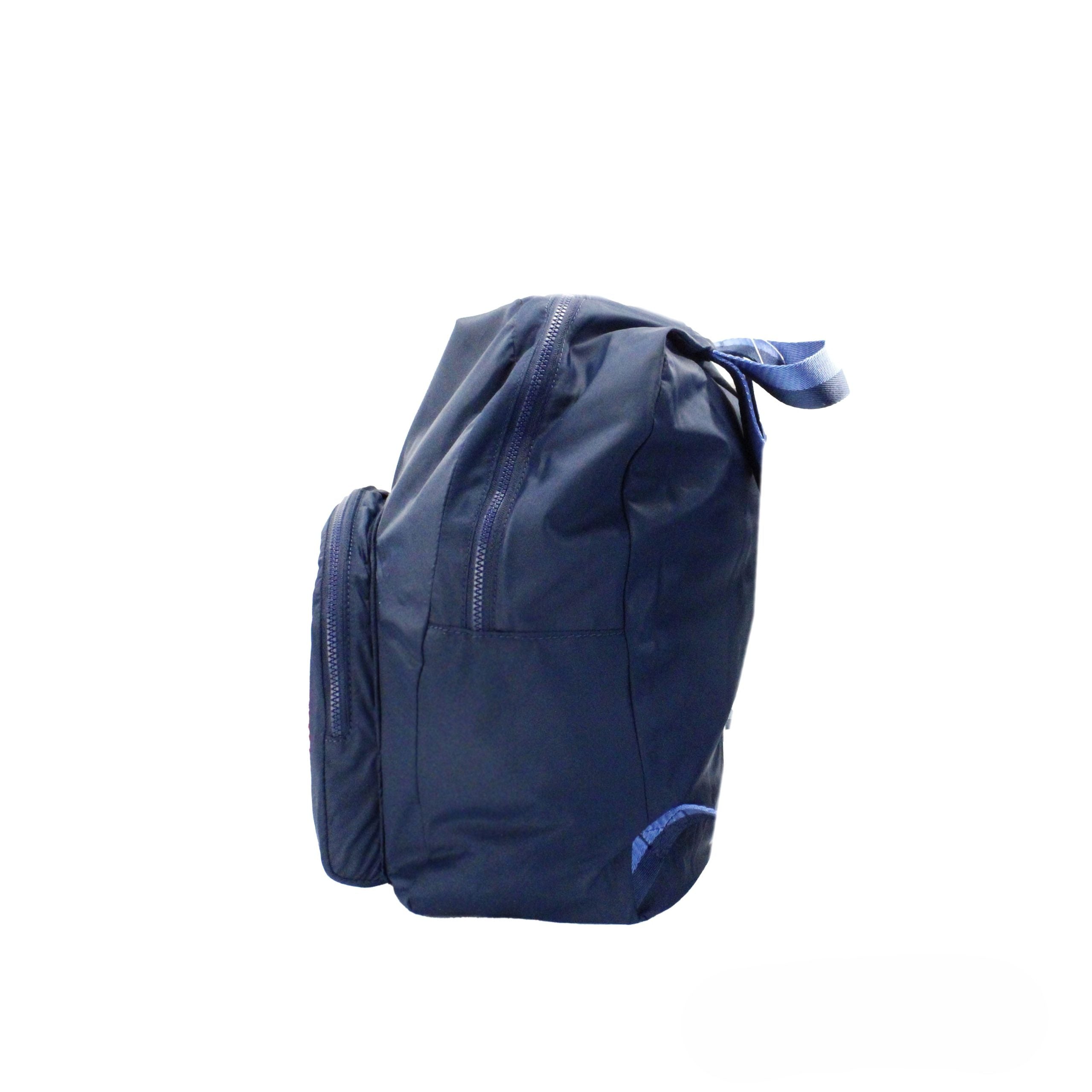 Kate Spade Arya mittelgroßer Nylon-Rucksack Nightcap Blue, faltbar, Schultasche