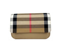 Burberry Kleine Madison Umhängetasche aus Leder mit Karomuster