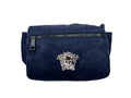 Versace Medusa Marineblaue Nylon-Gürteltasche Bauchtasche Hüfttasche