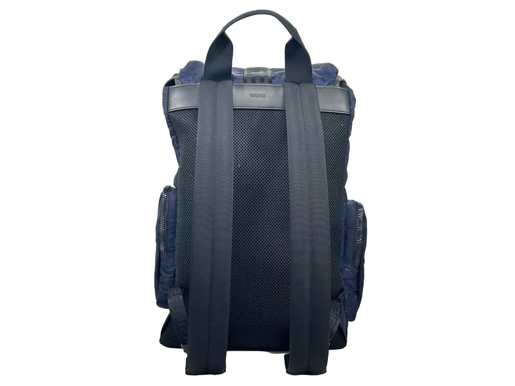 Versace Medusa Nylon-Rucksack mit Schnalle und Tunnelzug