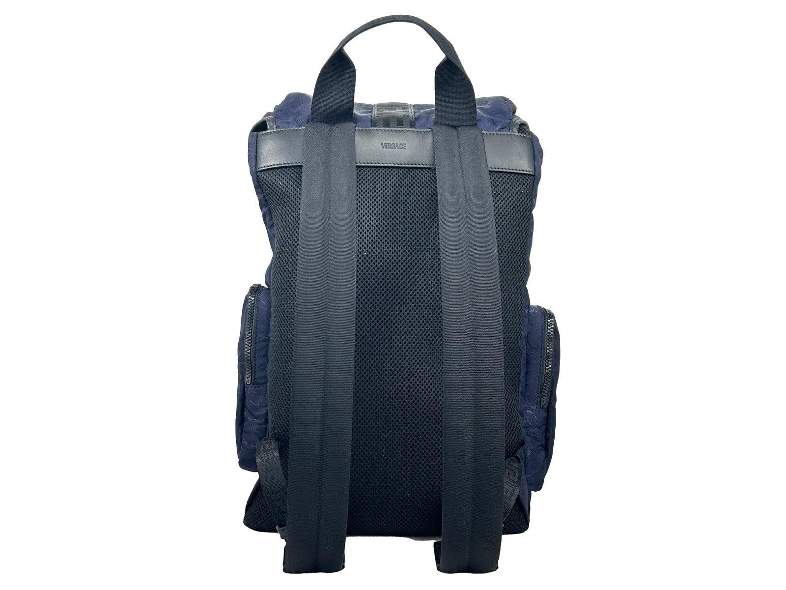 Versace Medusa Nylon-Rucksack mit Schnalle und Tunnelzug