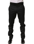 Dolce & Gabbana Black Polka Dot Cotton Dress Trouser Pants