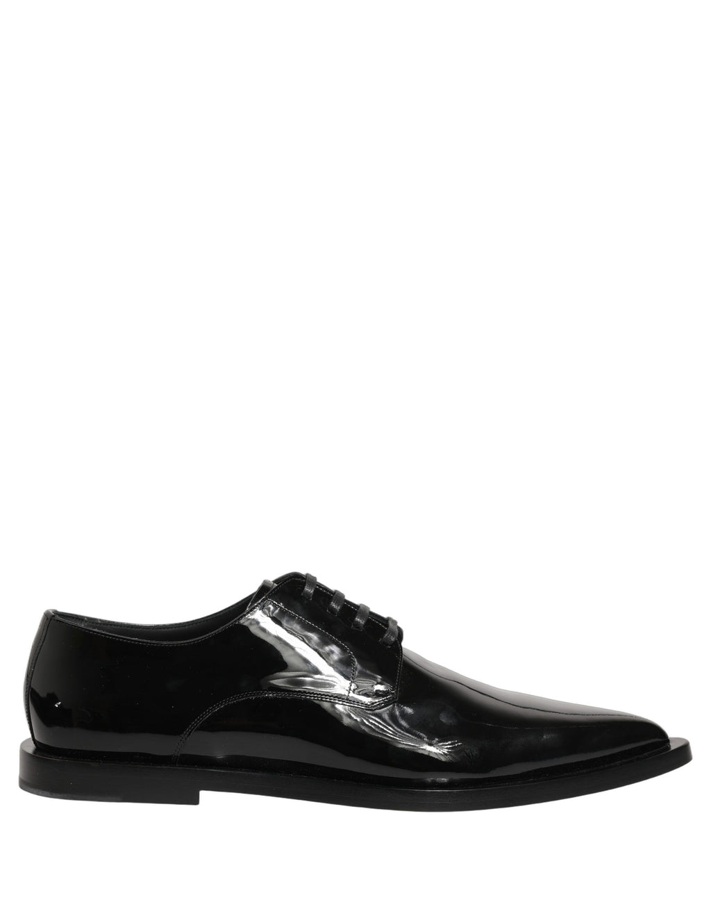 Dolce & Gabbana Zwarte Leren Derby Geklede Herenschoenen