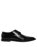 Dolce & Gabbana Zwarte Leren Derby Geklede Herenschoenen