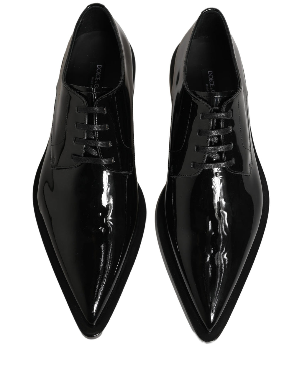 Dolce & Gabbana Zwarte Leren Derby Geklede Herenschoenen