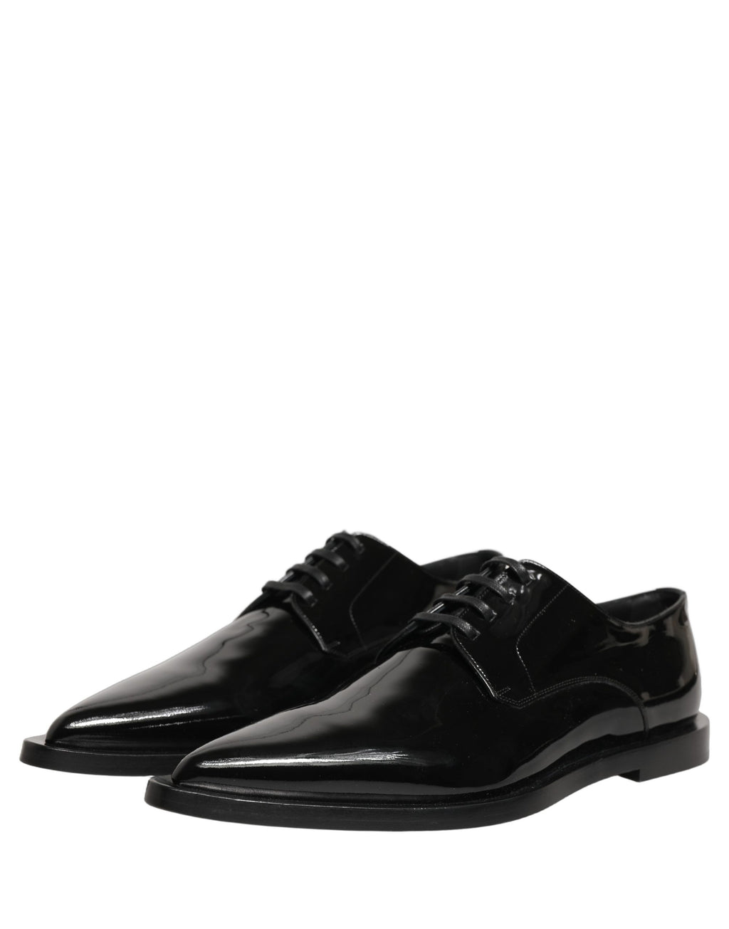 Dolce & Gabbana Zwarte Leren Derby Geklede Herenschoenen