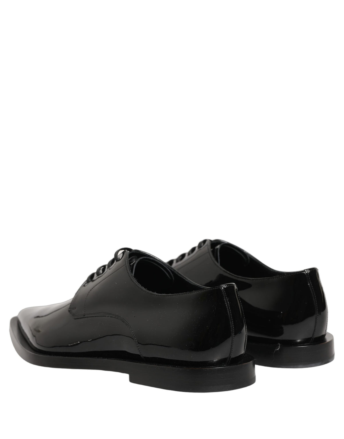 Dolce & Gabbana Zwarte Leren Derby Geklede Herenschoenen