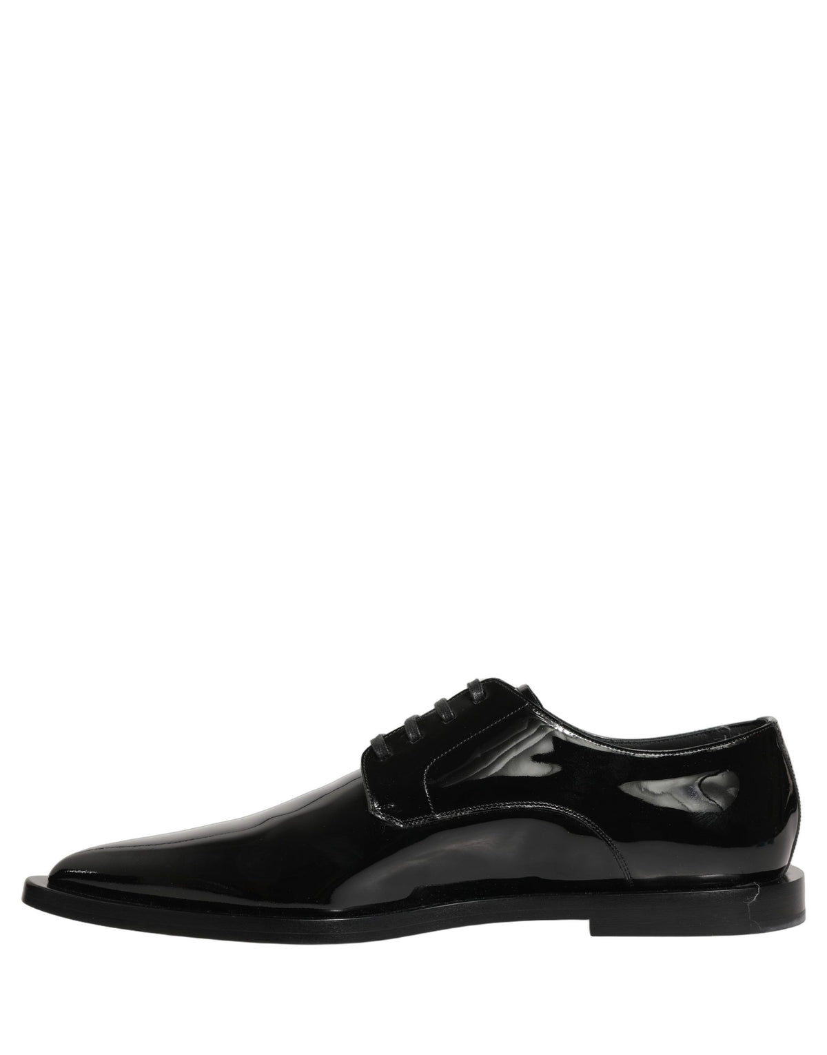 Dolce & Gabbana Zwarte Leren Derby Geklede Herenschoenen