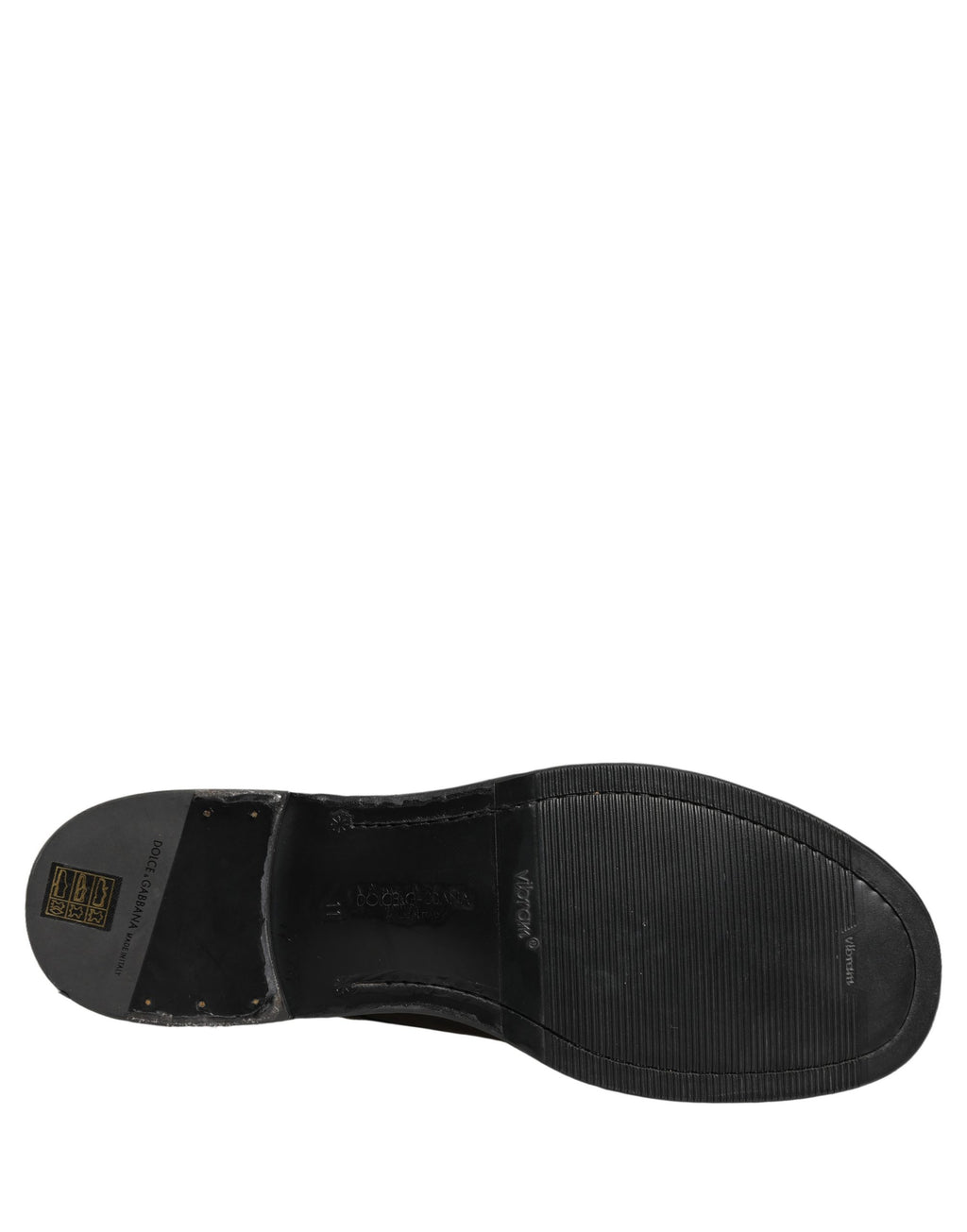Dolce & Gabbana Schwarze Leder Schnür-Derby Herrenschuhe