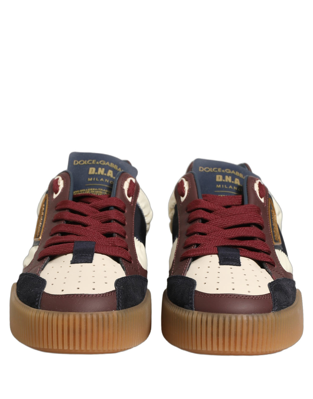 Dolce & Gabbana Multicolor Leder MIAMI Low Top Herren Sneaker Schuhe