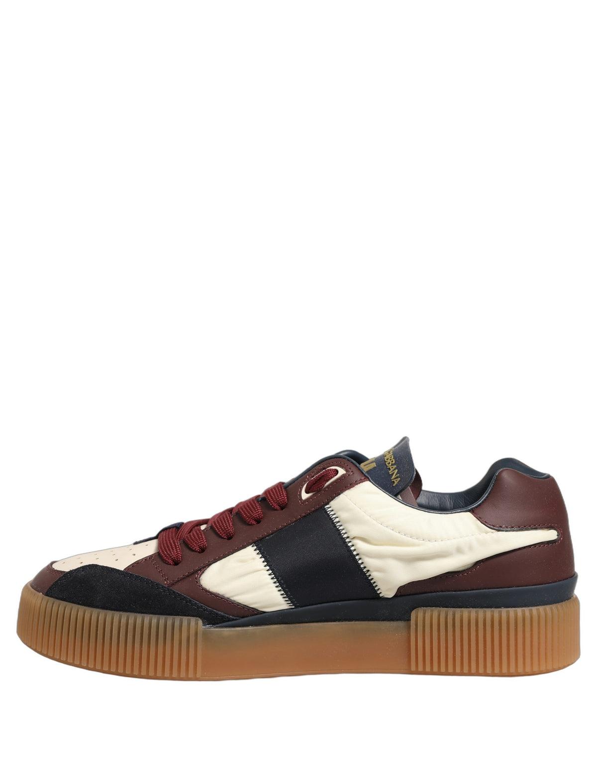 Dolce & Gabbana Multicolor Leder MIAMI Low Top Herren Sneaker Schuhe