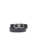 Ferragamo Blue Calf Leather Bos Taurus Belt