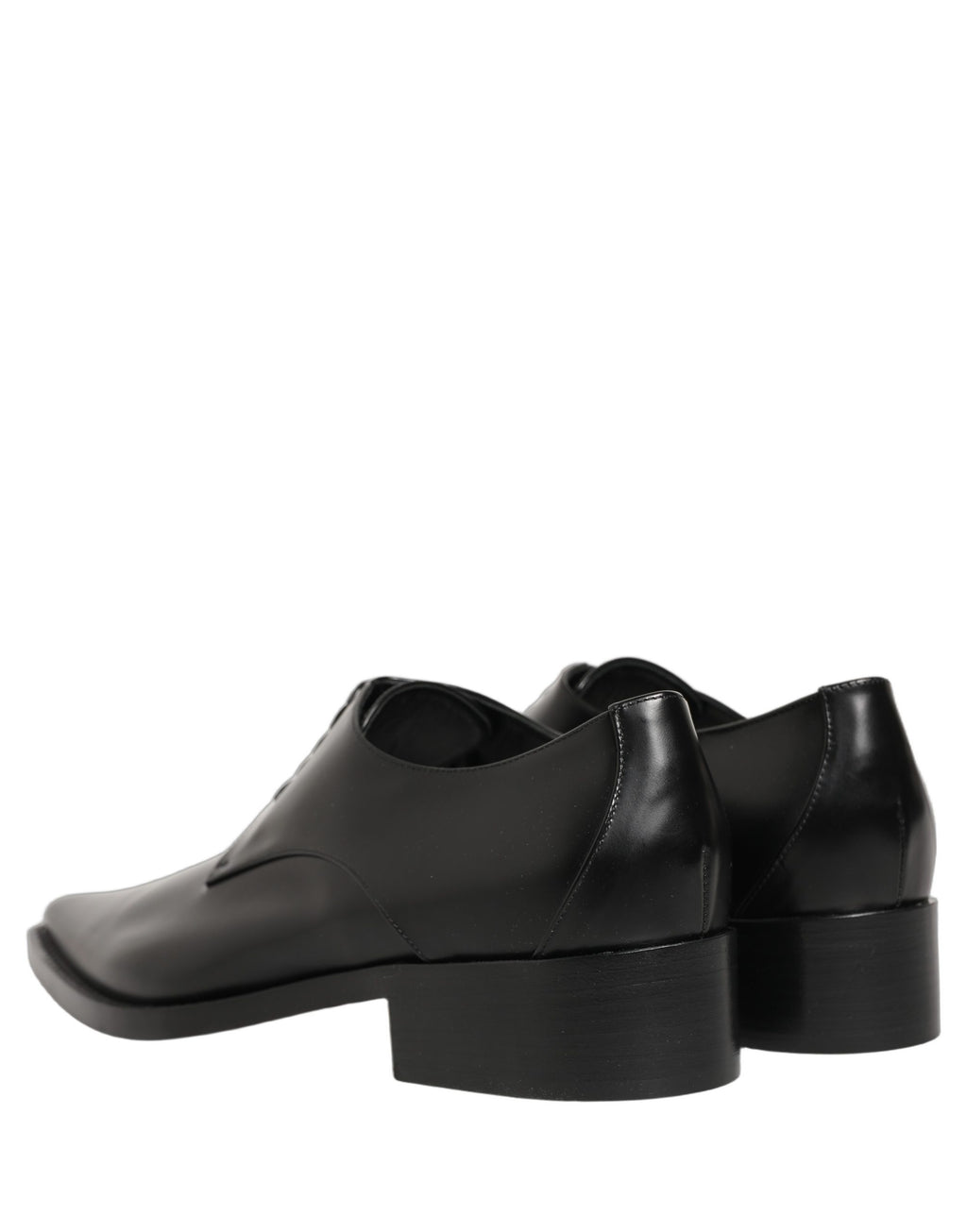 Dolce & Gabbana Schwarze Derby-Schnürschuhe aus Leder