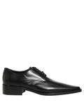Dolce & Gabbana Schwarze Derby-Schnürschuhe aus Leder