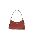 Prada Brown Calf Leather Bos Taurus Shoulder Bag