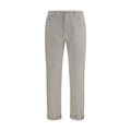 Brunello Cucinelli White Cotton Jeans Denim