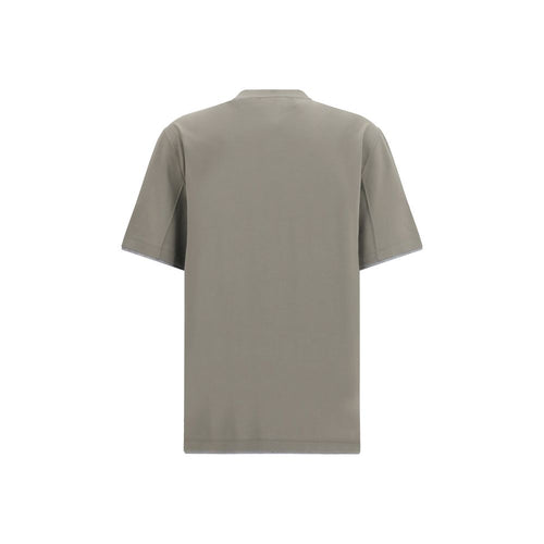 Brunello Cucinelli Bicolor Baumwoll-T-Shirt