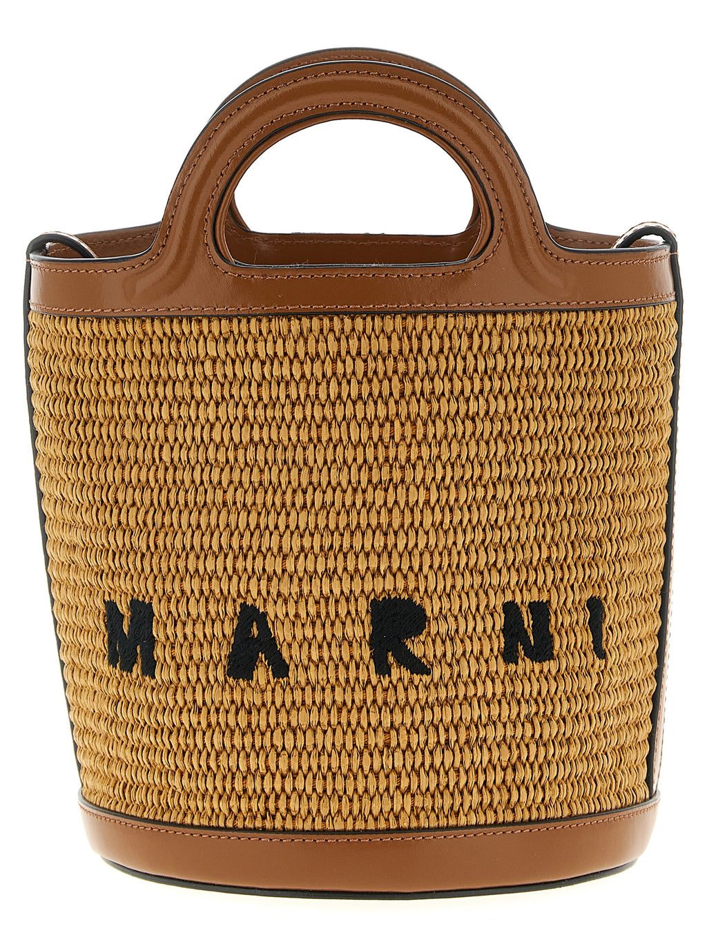 Marni Brown Cotton Handbag
