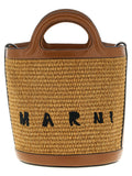 Marni Brown Cotton Handbag