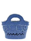 Marni Blue Cotton Handbag