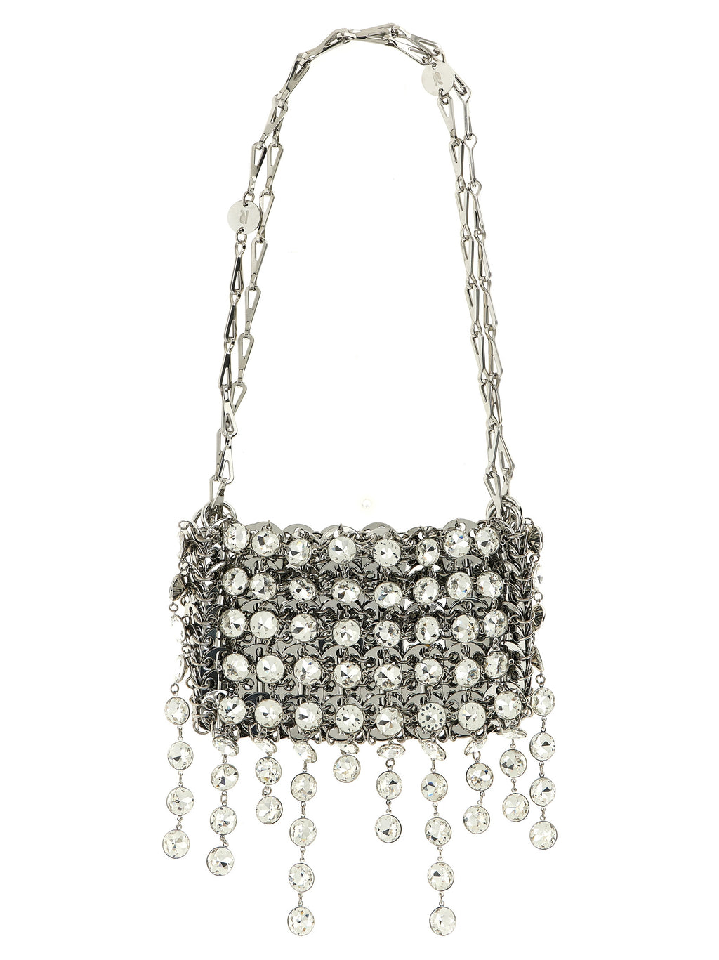 Paco Rabanne Silver Brass Shoulder Bag