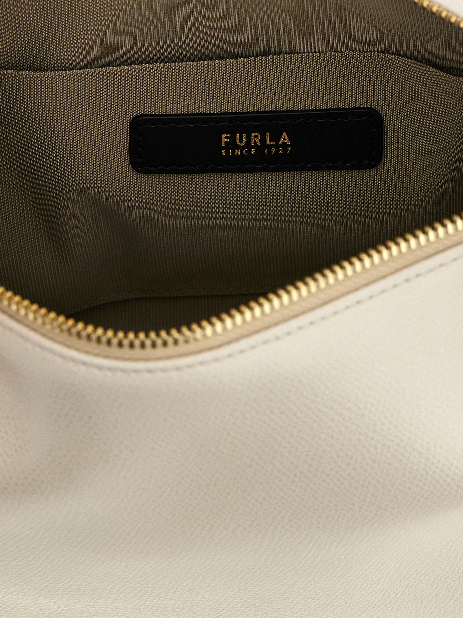 Furla Beige Calfskin Shoulder Bag