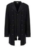 Comme Des Garçons Black Wool Coat