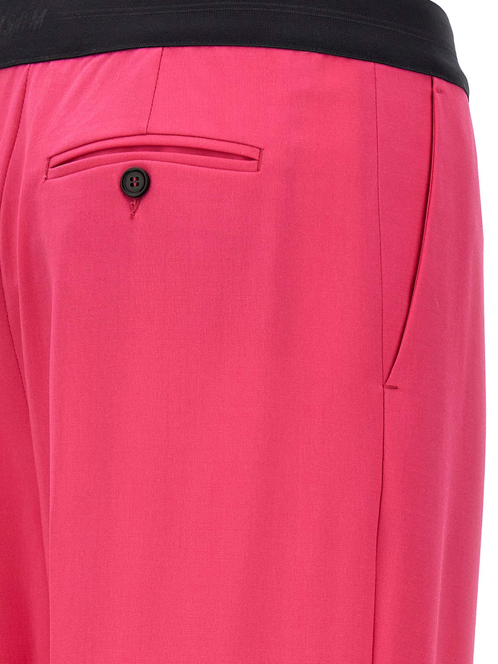 MSGM Fuchsia Virgin Wool Pants