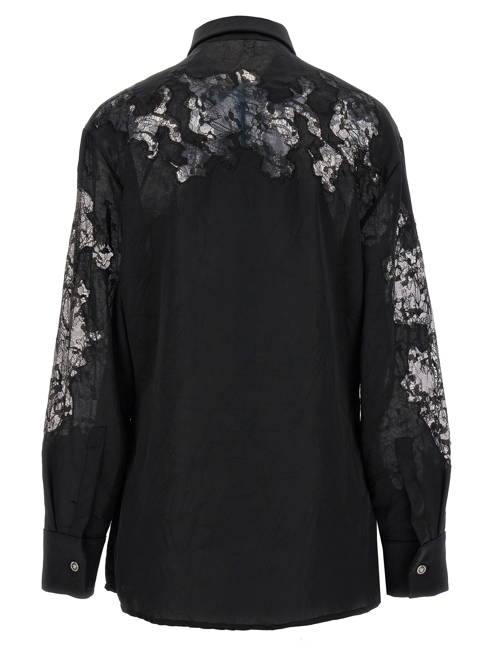 Versace Black Polyester Blouse