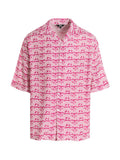 GCDS Fuchsia Viscose Blouse