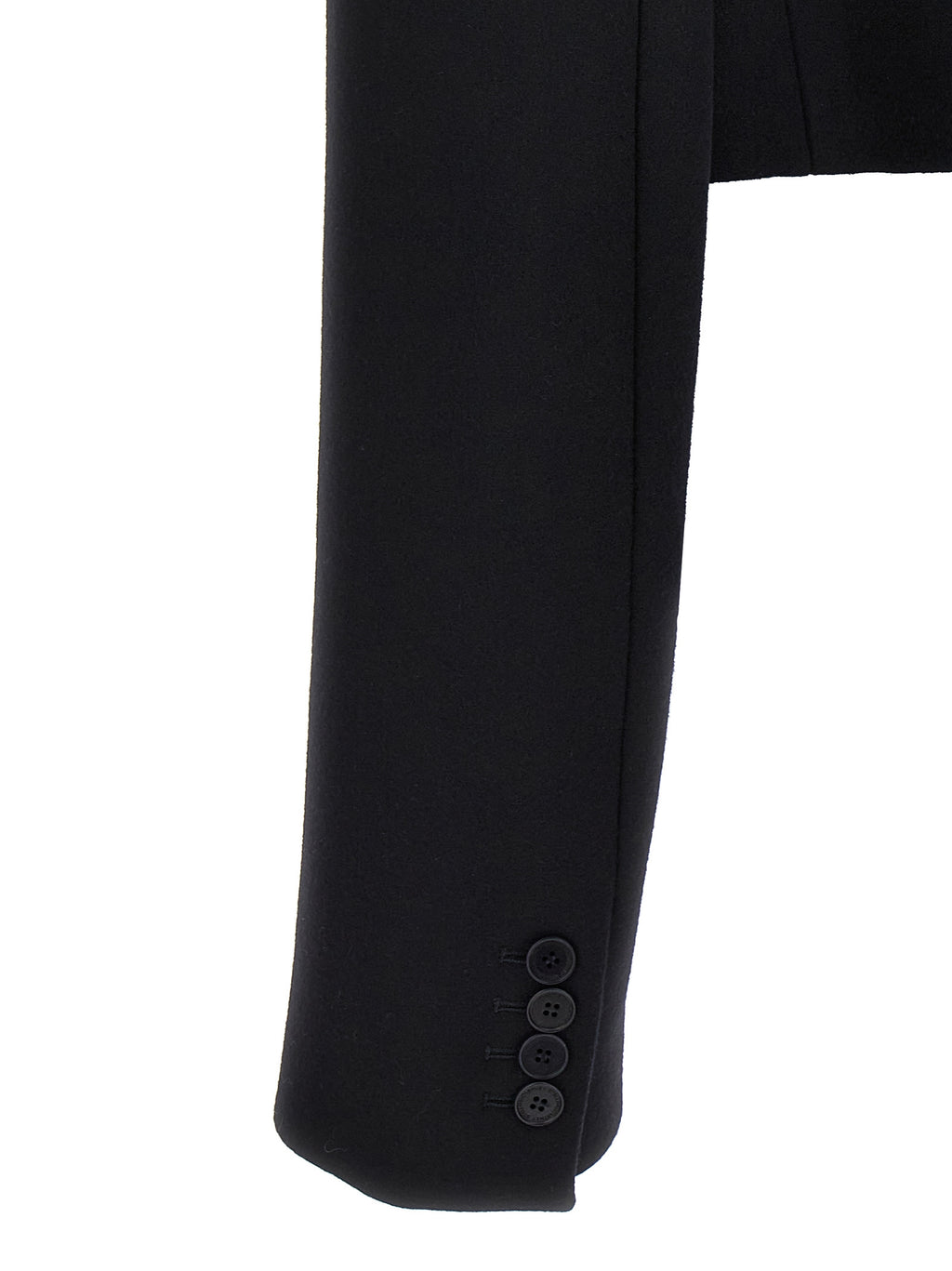 Stella McCartney Black Wool Full-Length Jacket