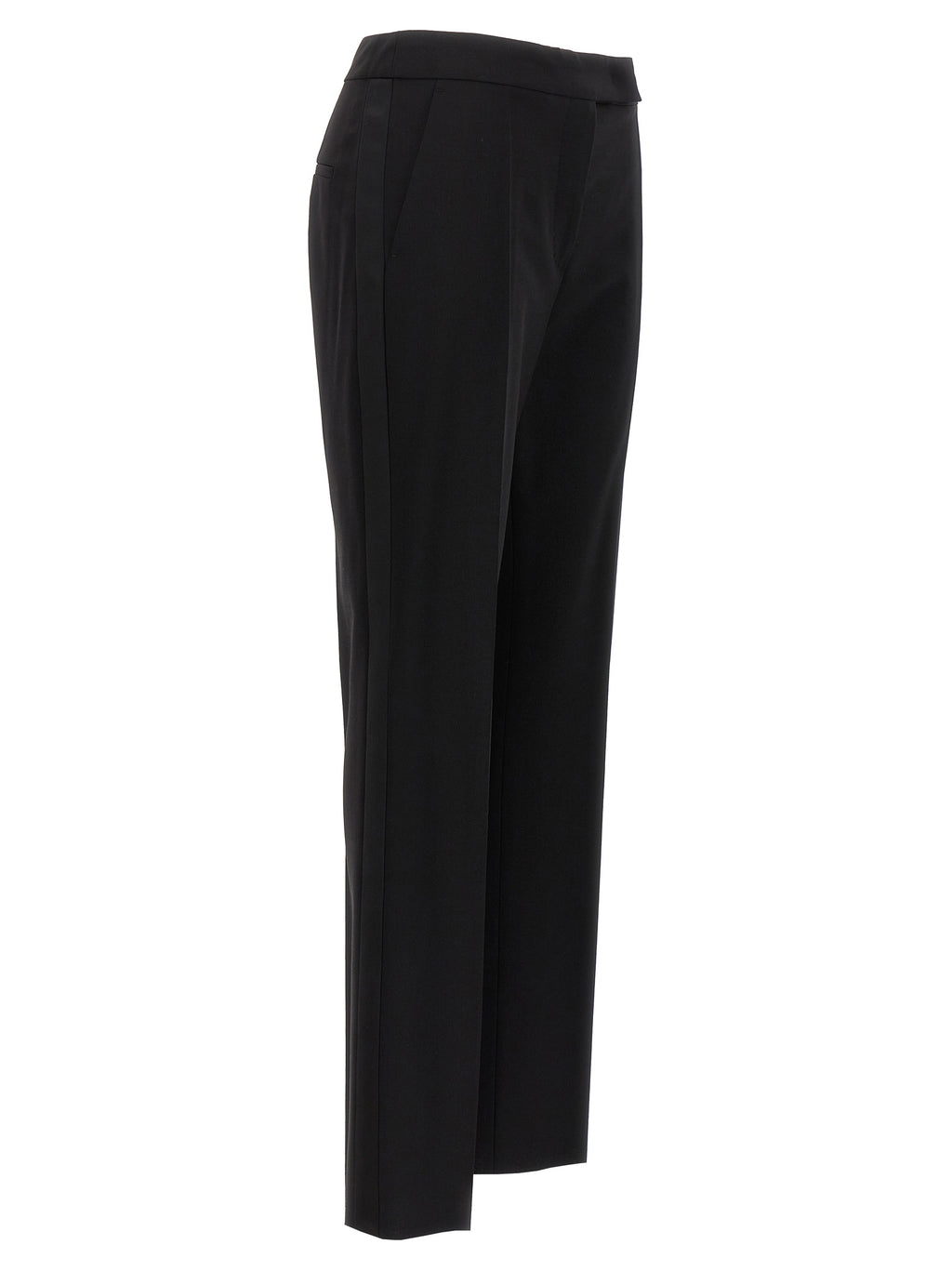 Max Mara Black Virgin Wool Dress Pants