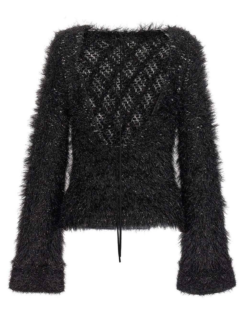 Victoria Beckham Black Polyester Cardigan
