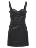 Maison Margiela Black Acetate Short Dress