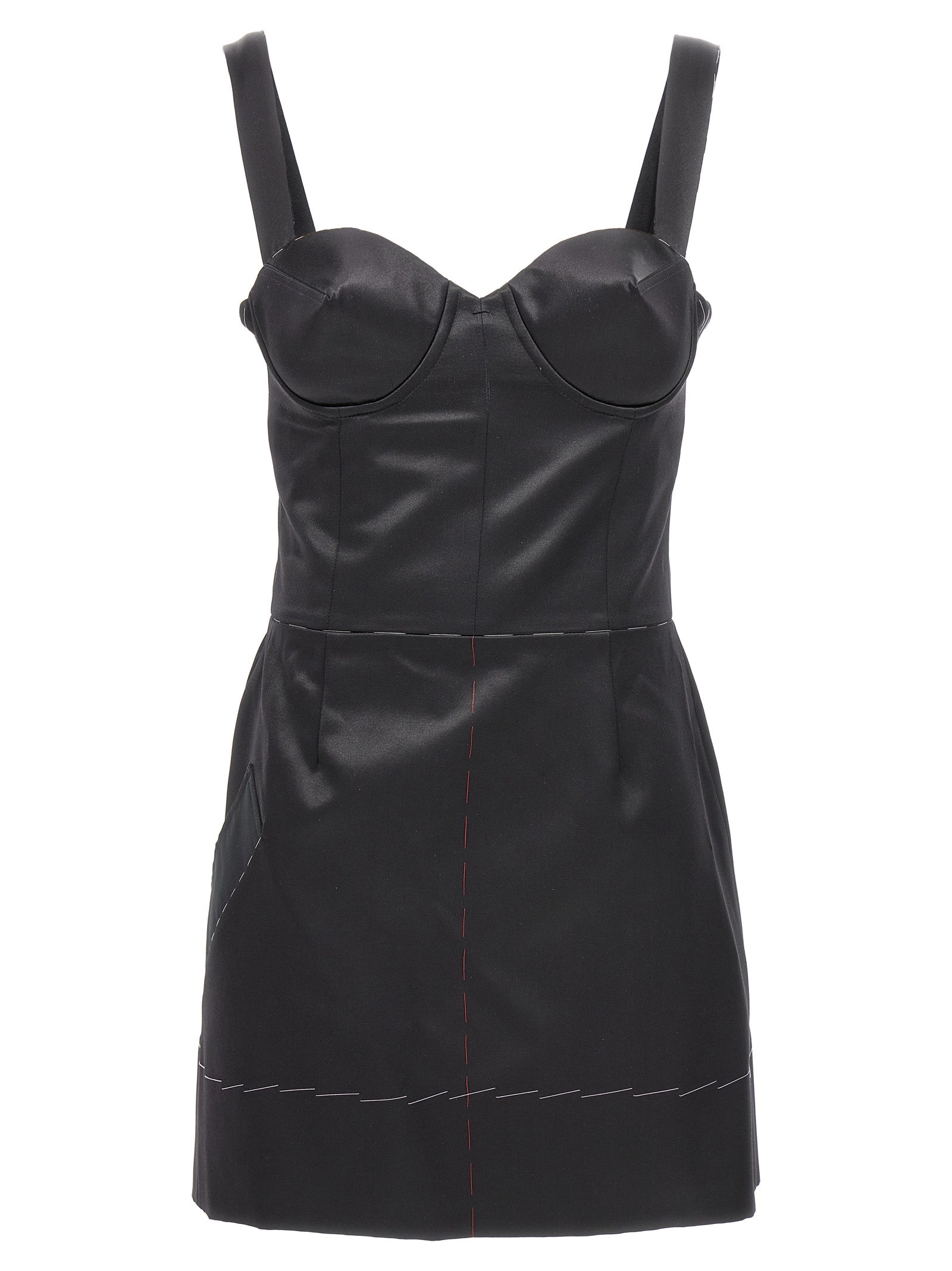 Maison Margiela Black Acetate Short Dress