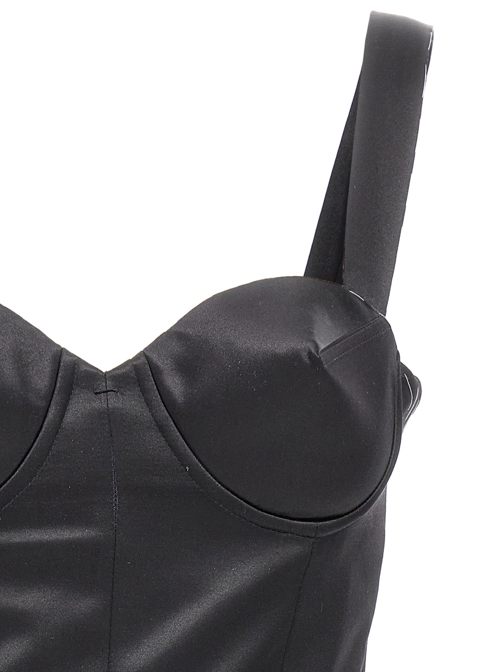 Maison Margiela Black Acetate Short Dress