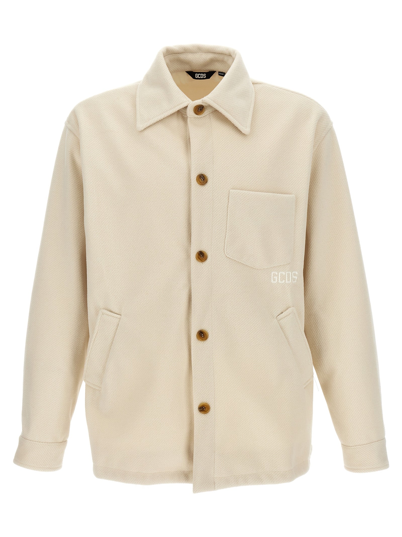 GCDS White Polyester Jacket