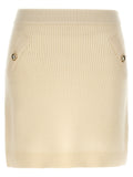 Michael Kors White Wool Long Skirt