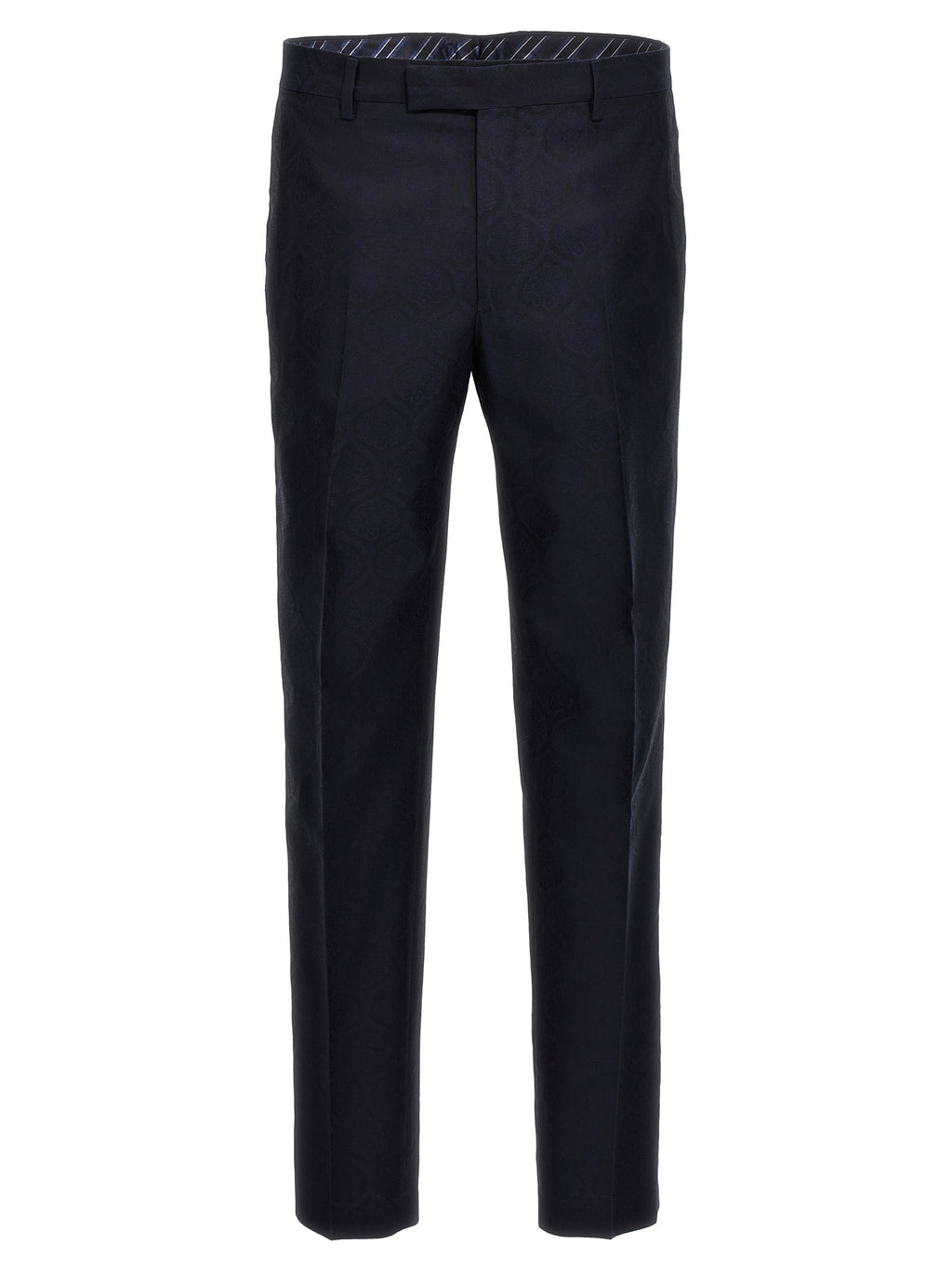 Etro Blue Cotton Dress Pants