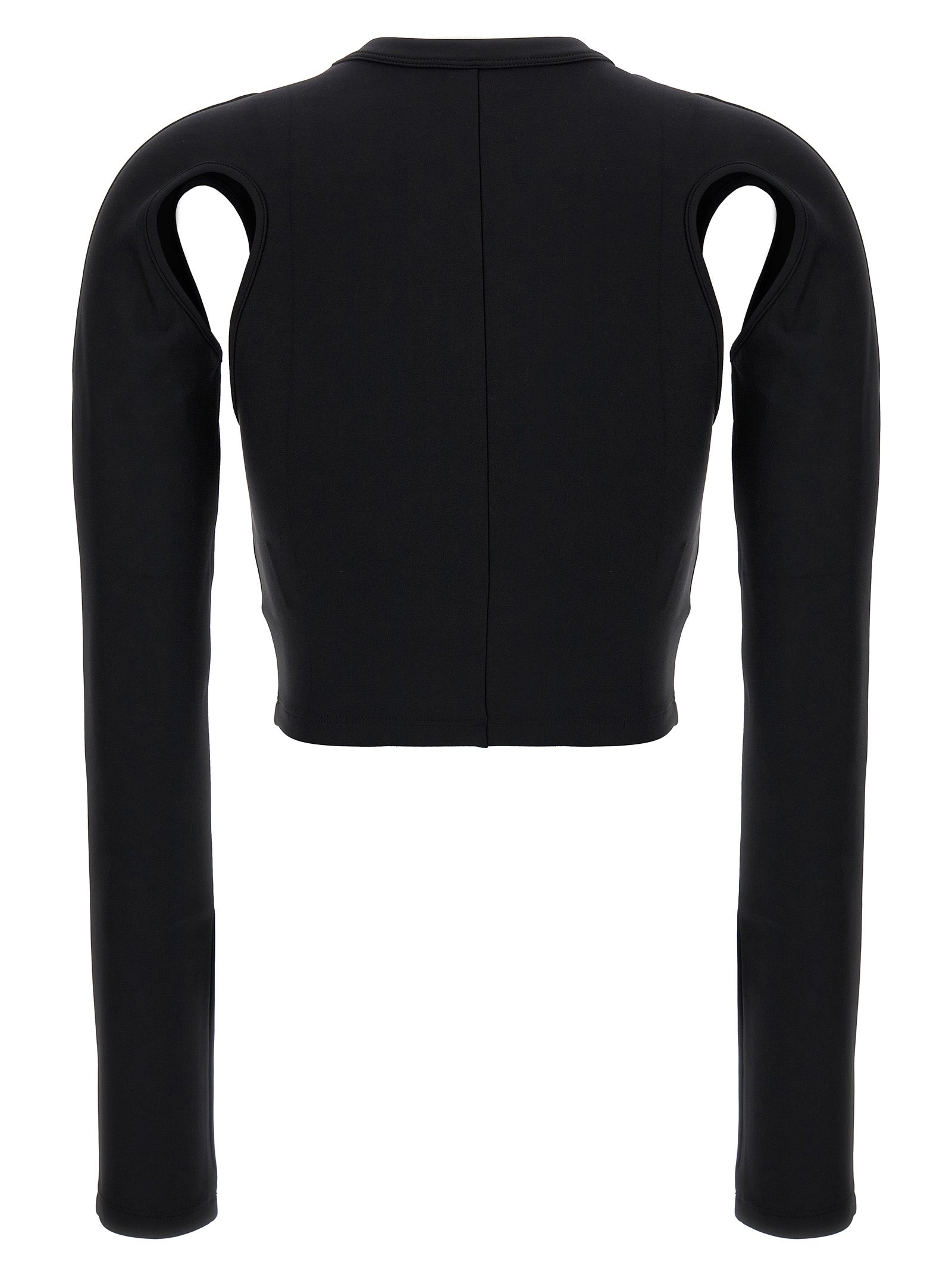 Off-White Black Polyamide Long Sleeve T-Shirt