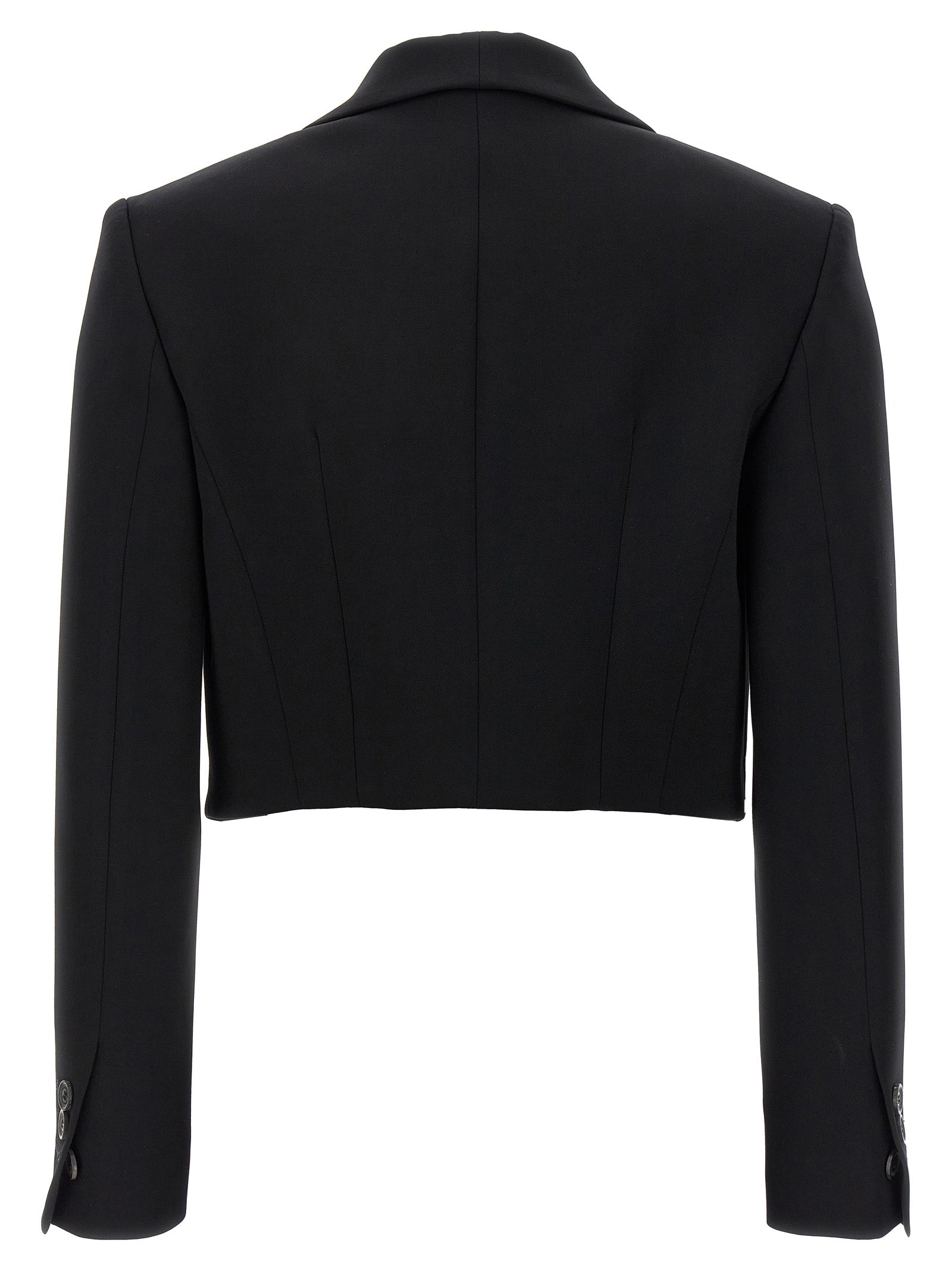 Dsquared² Black Polyester Full-Length Jacket