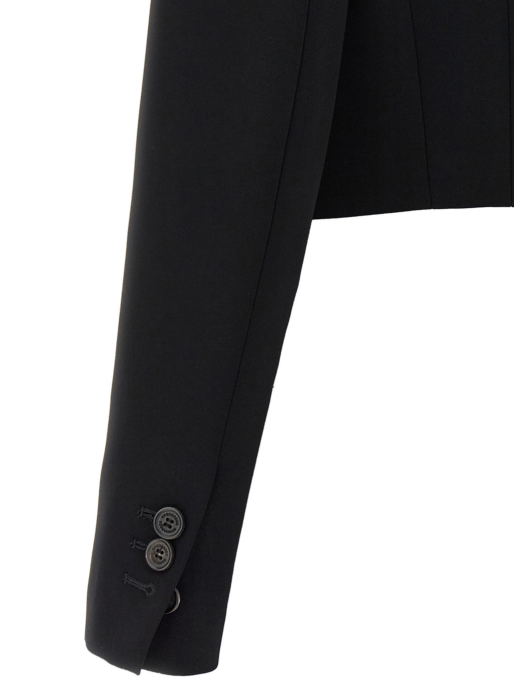 Dsquared² Black Polyester Full-Length Jacket