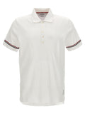Thom Browne White Cotton Polo Shirt